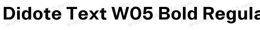 Didote Text W05 Bold Regular字体转换
